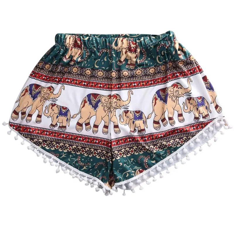 Women Shorts Leisure Elastic Waist Women Shorts Casual Loose Short Feminino 2