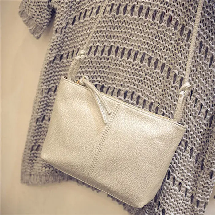 Women Shoulder Bag Zipper Leather Bag Clutch Cross Body Hbag Tote Purse Hobo Messenger 3