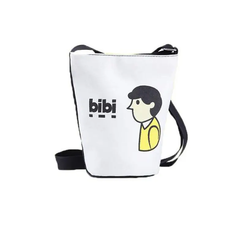 Women Shoulder Bags Bucket Canvas Smile Printed Larger Capacity Bag Famousmessenger Bag Hbags 1