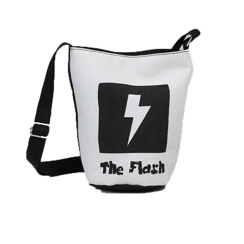 Women Shoulder Bags Bucket Canvas Smile Printed Larger Capacity Bag Famousmessenger Bag Hbags 2
