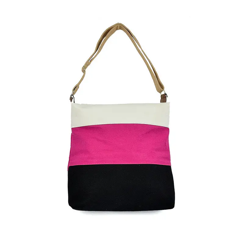 Women Shoulder Bags Canvas Stripe Printed Larger Capacity Bucket Bag Messenger Bag Famouswomen's Hbags 1