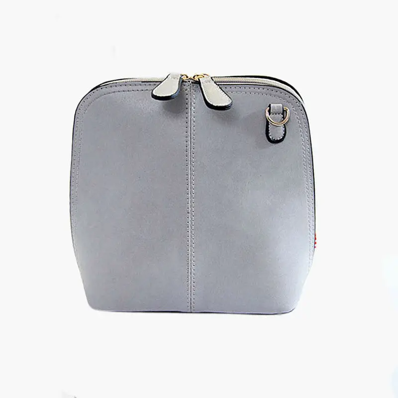 Women Shoulder Bags Pu Leather Solid Purse Satchel Zipper Messenger Bags Shell Hangbag 3