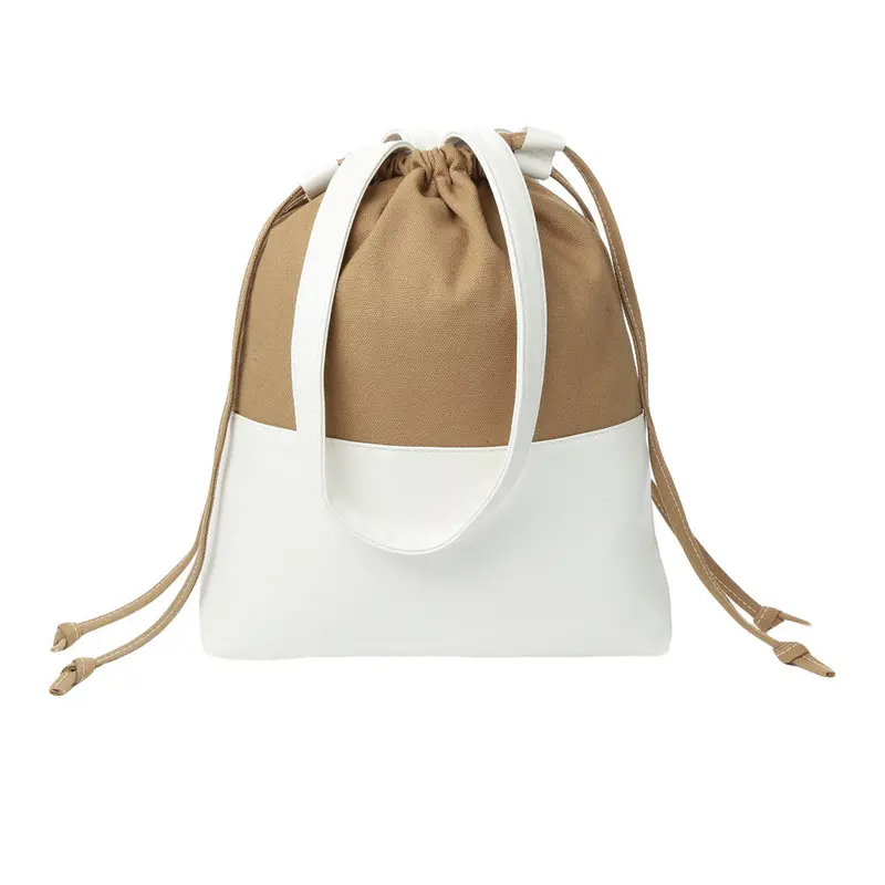 Women Shoulder Bucket Bag Large Capacity Drawstring Bucket Bag Girls Casual Cute Bag Black Canvas Tote Bag Bolsas 3