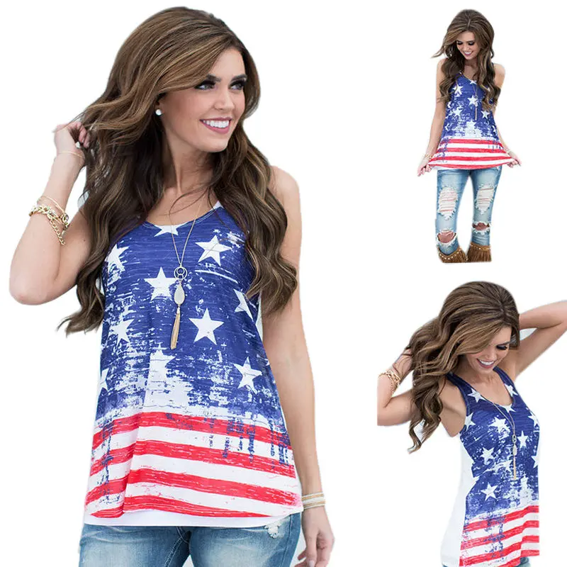 Women Sleeveless Casual Tank T-Shirt Blouse Tops Vest 3