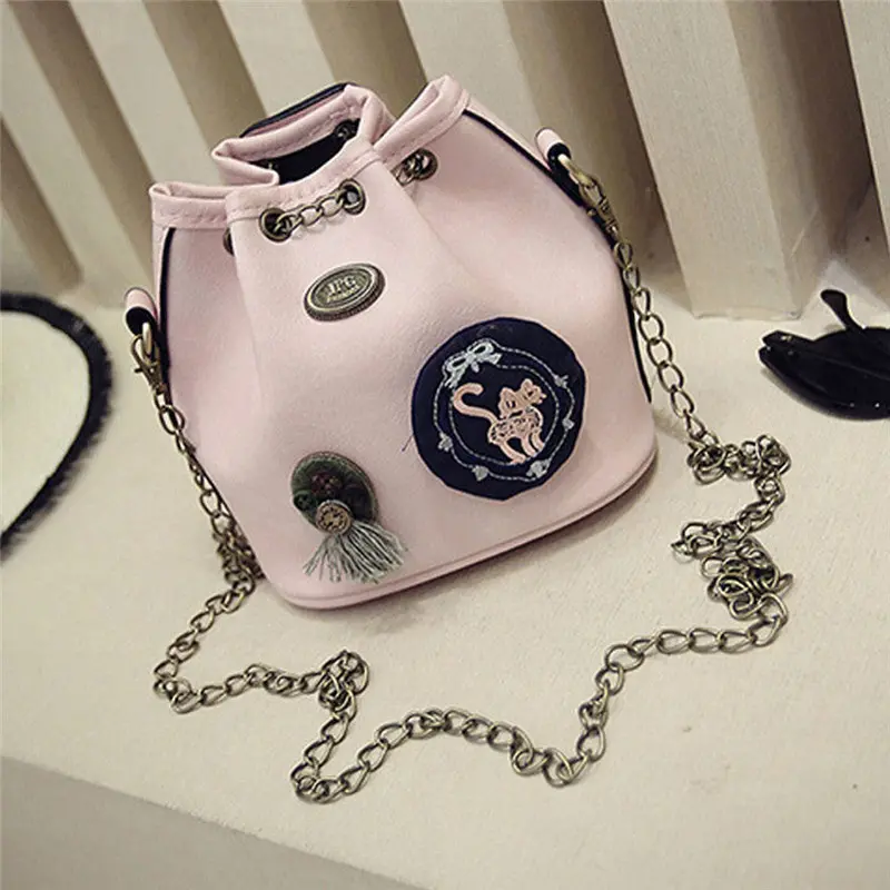Women Soft Leather Chain Hbag Cross Body Clutch Shoulder Messenger Lady's Bag Bolsa Feminina 4