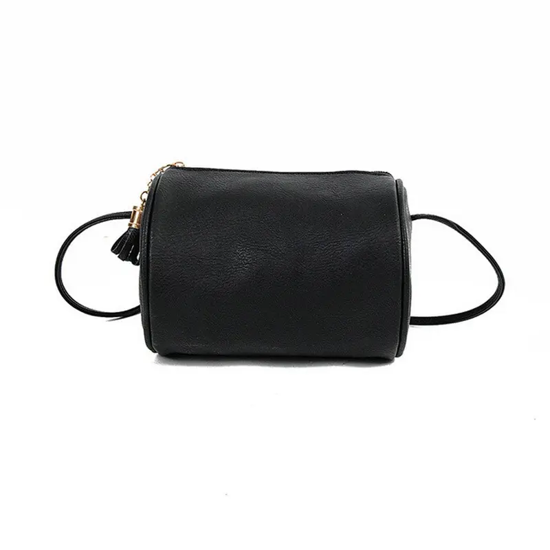 Women Soft Leather Hbag Crossbody Shoulder Bagfeminina Messenger Bags Barrel Shape Bag Bolsos Mujer Clutch 2