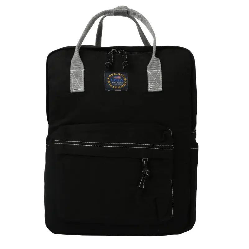 Women Square Backpack Zipper Large Capacity Casual Travel Bag Ladies Neverfull Bag Mochila Retro Rugzak Vrouwen 1