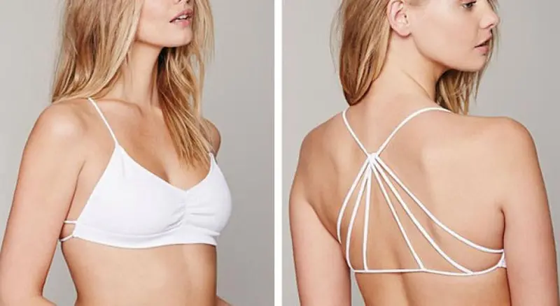 Women Strappy Bra Back Straps Cross Tank Top Trend All Match Crop Top Sexy Top Tiras Costas 2