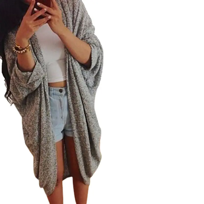 Women Sweater Knitted Cardigan Jacket Loose Sweater Outwear Jacket Women Coat Sweater 1