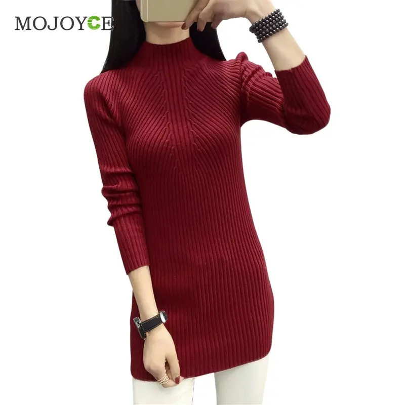 Women Sweaters And Pullover Long Sleeve Knit Bodycon Slim Party Sweater Mini Casual One Size Sweaters Pullover Pull Femme 4