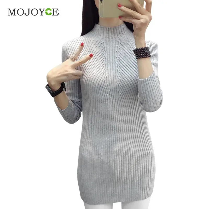 Women Sweaters And Pullover Long Sleeve Knit Bodycon Slim Party Sweater Mini Casual One Size Sweaters Pullover Pull Femme 5