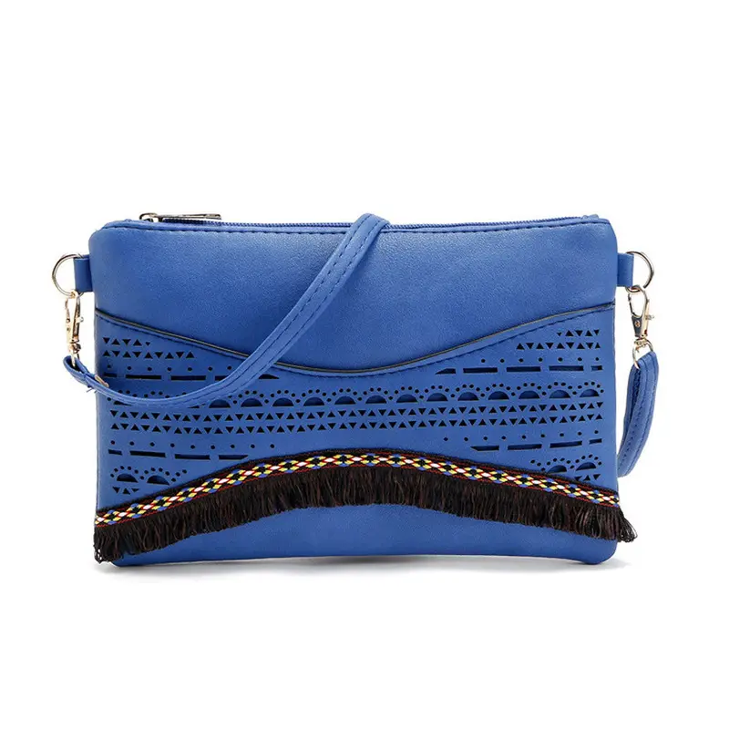 Women Tassel Hollow Satchels Messenger Bags Crossbody Bags Pu Leather Casual Crossbody Shoulder Hbags Bolsas 2