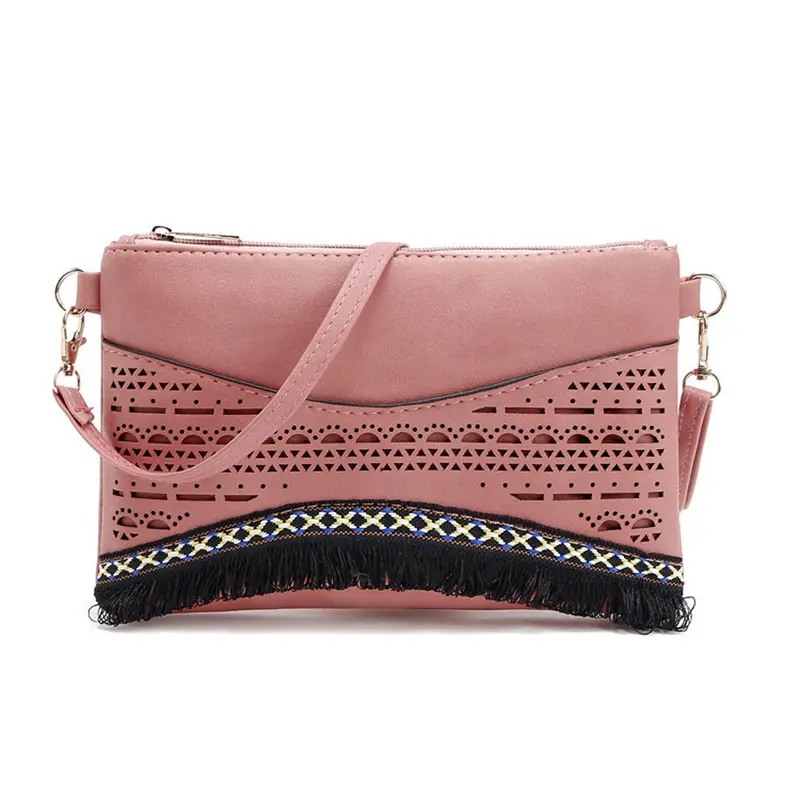 Women Tassel Hollow Satchels Messenger Bags Crossbody Bags Pu Leather Casual Crossbody Shoulder Hbags Bolsas 6