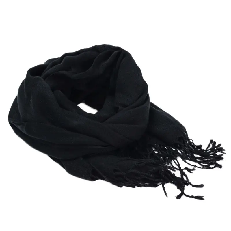 Women Tassels Gauze Keep Warm Scarf 1