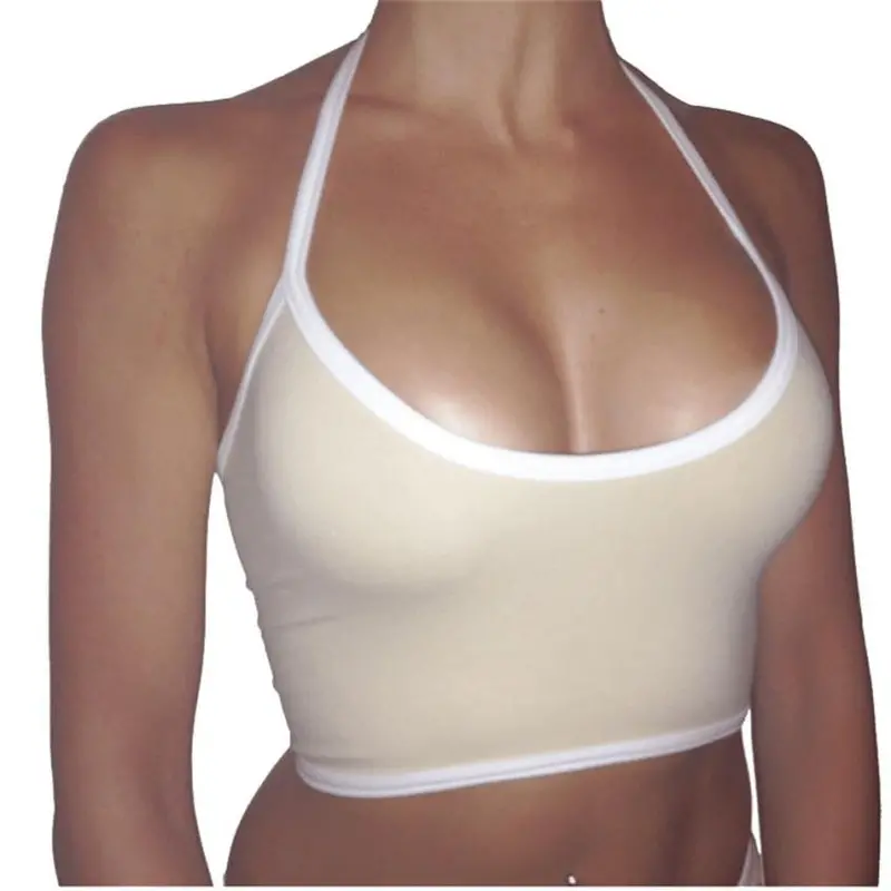 Women Tops Fashion Boho Tank Crop Top Bustier Bra Vbralette Blouse Cami 1