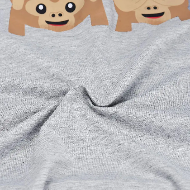 Women Tops Monkey Emoji Printed Long Sleeve Blusas Femininas Pullover Shirt Tops Blouse Invierno Dames Bloezen 5