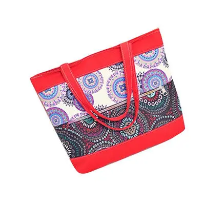 Women Tote Bag Handbag Shoulder Bags Taibal Totem Printed Canvas Casual Designer Handbags Bolsos Mujer 5