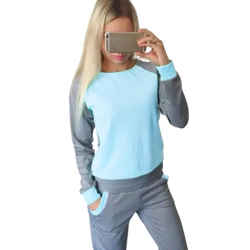 Women Tracksuit Sweatshirt Coat+Pant Trouser Casual Suit Women Clothing Hoodies Set 3