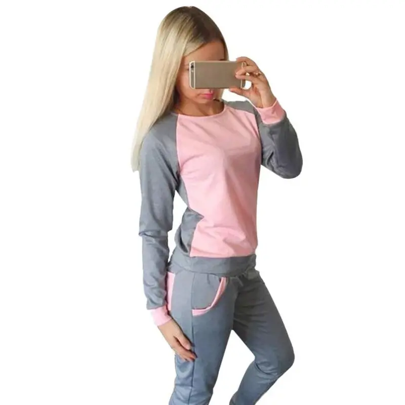 Women Tracksuit Sweatshirt Coat+Pant Trouser Casual Suit Women Clothing Hoodies Set 5