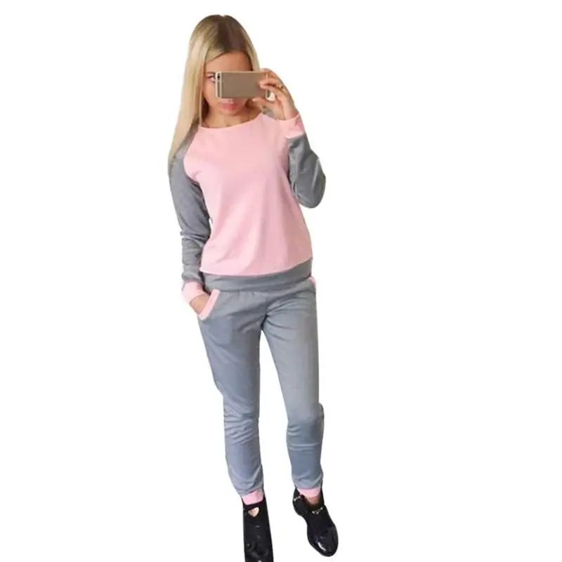 Women Tracksuit Sweatshirt Coat+Pant Trouser Casual Suit Women Clothing Hoodies Set 6