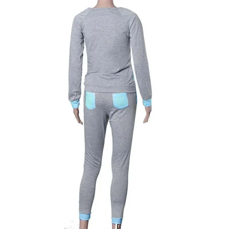 Women Tracksuit Sweatshirt Coat+Pant Trouser Casual Suit Women Clothing Hoodies Set 8
