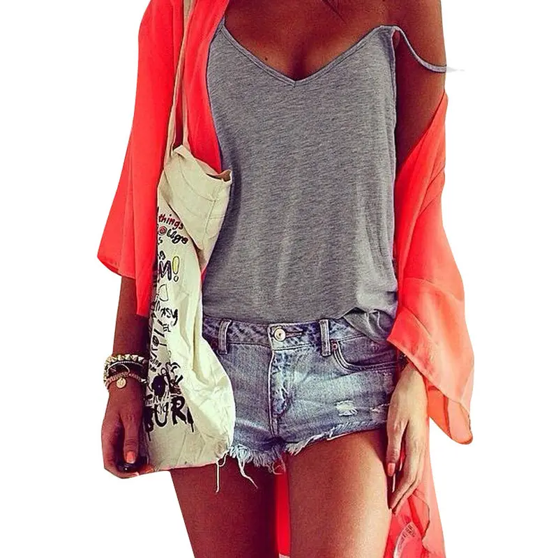 Women Tshirts Casual Loose Top Femininas Sexy Tees Tshirts Basic Women Clothing 4