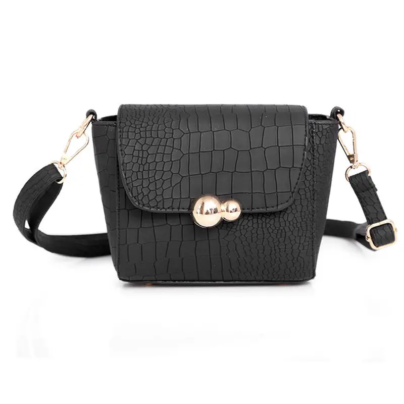 Women Vintage Crocodile Leather Hbags Metal Lock Small Crossbody Shoulder Bag Women's Messenger Bags 1