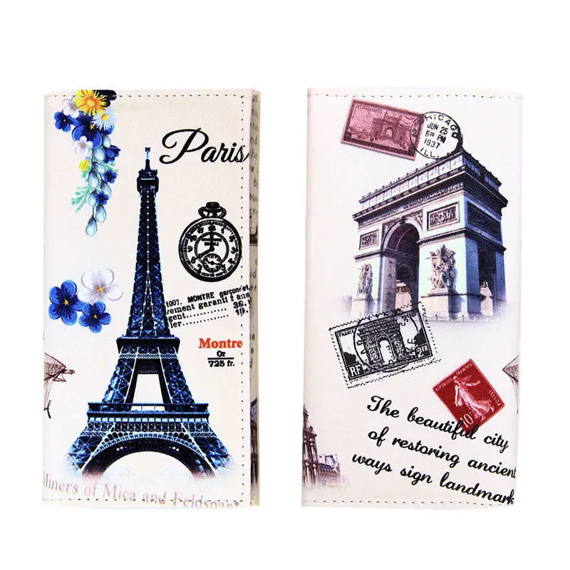 Women Wallet Long Smooth Pu Leather Money Purse Id Credit Card Holder Coin Purses Clutch Money Bags Graffiti Embossed Pu Holder 4