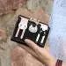 Women Wallet Luxury Cat Pattern Button Clutch Pu Leather Purse Lady Short Bag Bolsa 1