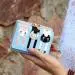 Women Wallet Luxury Cat Pattern Button Clutch Pu Leather Purse Lady Short Bag Bolsa 2