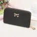 Women Wallet Luxury Korean Style Cute Bowknot Purse Solid Wearable Short Handbag Bolsa 1