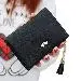 Women Wallet Short Purse Tassel Clutch Heart Pattern Pu Leather Purses Bolsa Feminina 1