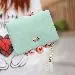 Women Wallet Short Purse Tassel Clutch Heart Pattern Pu Leather Purses Bolsa Feminina 3