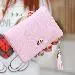 Women Wallet Short Purse Tassel Clutch Heart Pattern Pu Leather Purses Bolsa Feminina 6