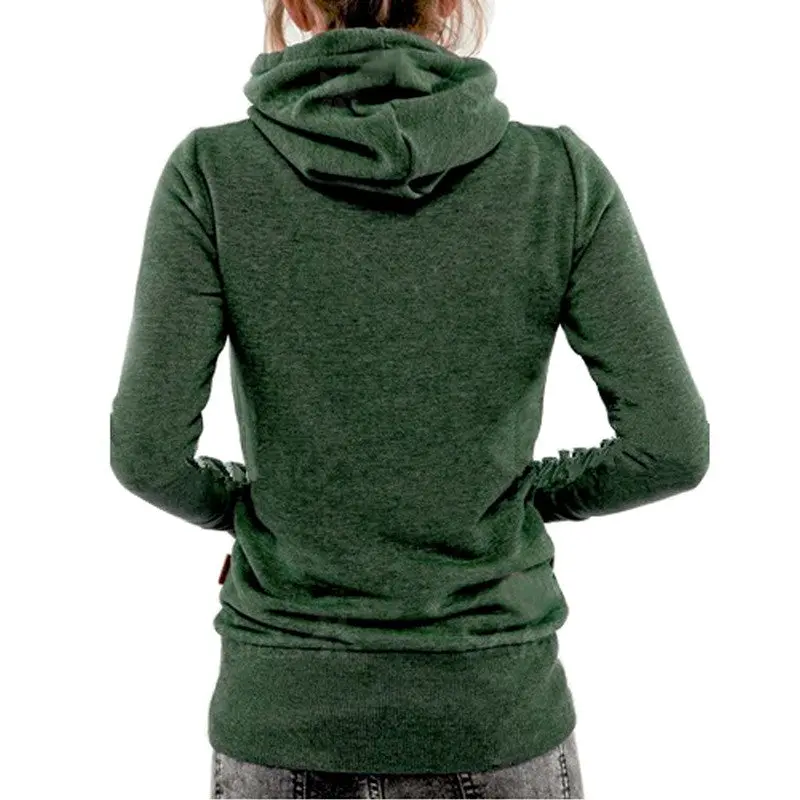 Women Warm Hoodies Tracksuits Women Solid Long Sleeve Pocket Sweatshirt Hoodies Pullovers Slim X0305 10