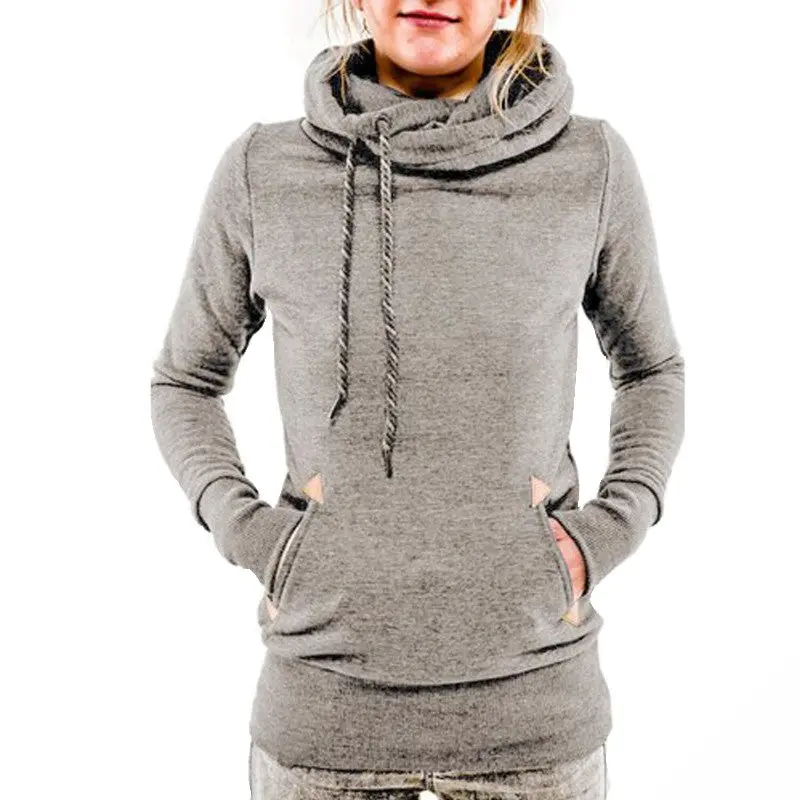 Women Warm Hoodies Tracksuits Women Solid Long Sleeve Pocket Sweatshirt Hoodies Pullovers Slim X0305 11