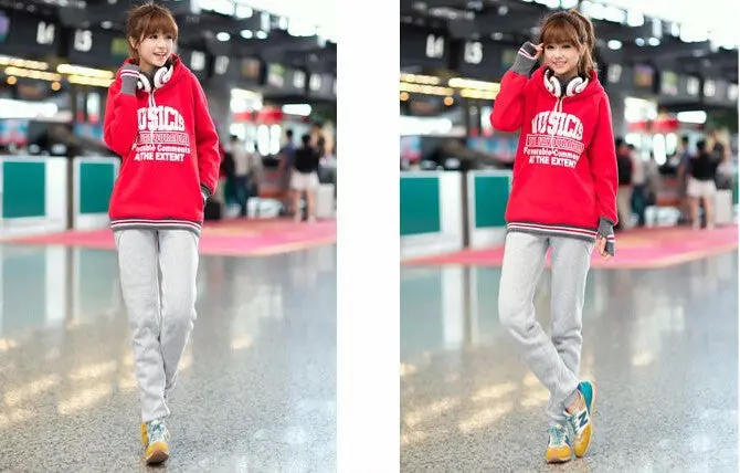 Women Warm Pencil Pants Plus Size Fleece Inside Thick Pants Leisure Long Sweat Harem Pants Gv075 1