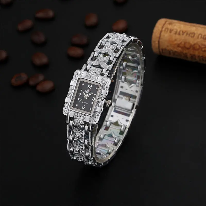 Women Watch Casual Luxury Steel Bracelet Wristwatch Watch Women Ladies Casual Montre Reloj Girls Gift 1