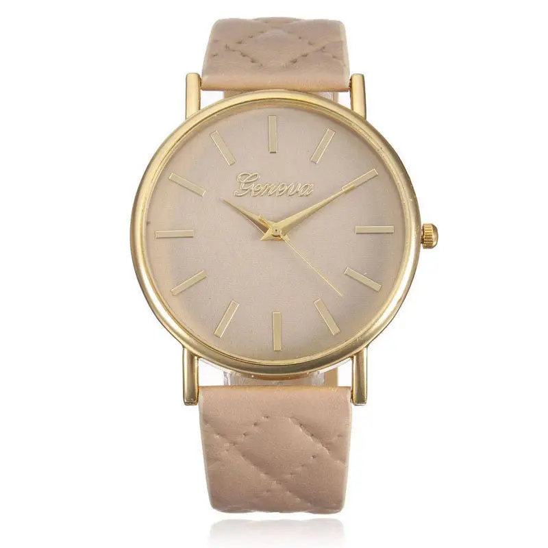 Women Watch Geneva Roman Leather Band Relogio Quartz Wrist Watch Men Casual Wristwatches Clocks 1