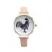 Women Watch Retro Design Lovely Cock Pattern Dress Clock Pu Leather Band Analog Quartz Relogio Feminino 1