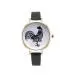 Women Watch Retro Design Lovely Cock Pattern Dress Clock Pu Leather Band Analog Quartz Relogio Feminino 2