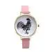 Women Watch Retro Design Lovely Cock Pattern Dress Clock Pu Leather Band Analog Quartz Relogio Feminino 6