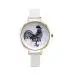 Women Watch Retro Design Lovely Cock Pattern Dress Clock Pu Leather Band Analog Quartz Relogio Feminino 7
