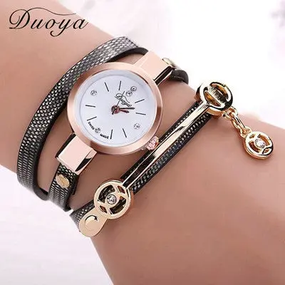 Women Watch Rhinestone Crystal Bracelet Ladies Dress Clock Quartz Wristwatch Relogio Feminino 1