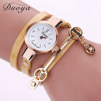Women Watch Rhinestone Crystal Bracelet Ladies Dress Clock Quartz Wristwatch Relogio Feminino 3