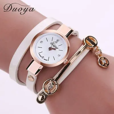 Women Watch Rhinestone Crystal Bracelet Ladies Dress Clock Quartz Wristwatch Relogio Feminino 9