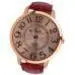 Women Watch Top Clock Numerals Golden Dial Pu Leather Analog Quartz Watches Relogio Feminino 1
