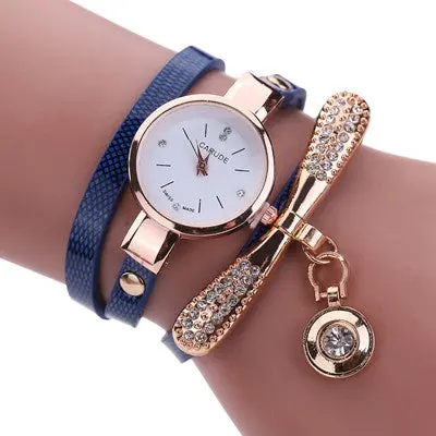 Women Watches Alloy Crystal Wristwatches Women Dress Watches Gift Women Gold Luxury Quartz Clock Mujer 5