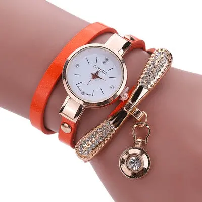 Women Watches Alloy Crystal Wristwatches Women Dress Watches Gift Women Gold Luxury Quartz Clock Mujer 7