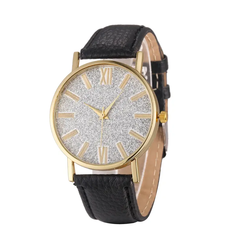 Women Watches Bracelet Crystal Rhinestone Analog Leather Quartz Wrist Watch Mens Wristwatch Relogio Feminino 1